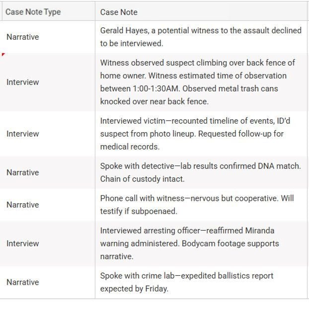 Discovery Software for Attorneys Case Notes