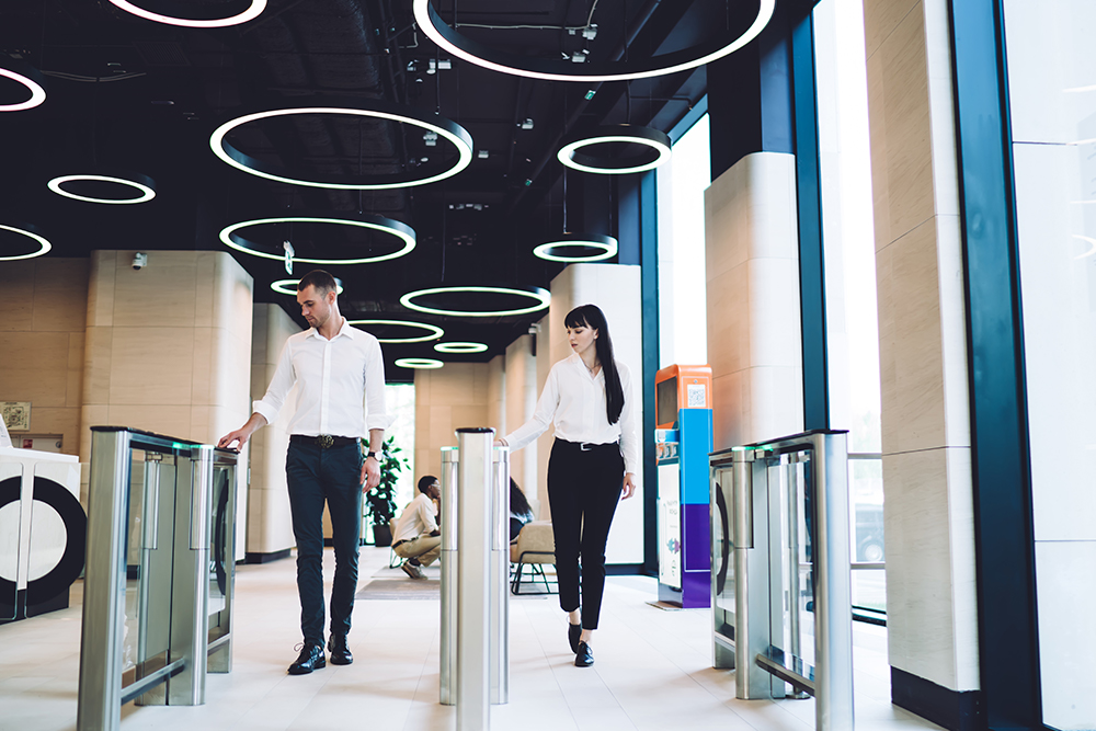 male-female-cardscan-office-entrance